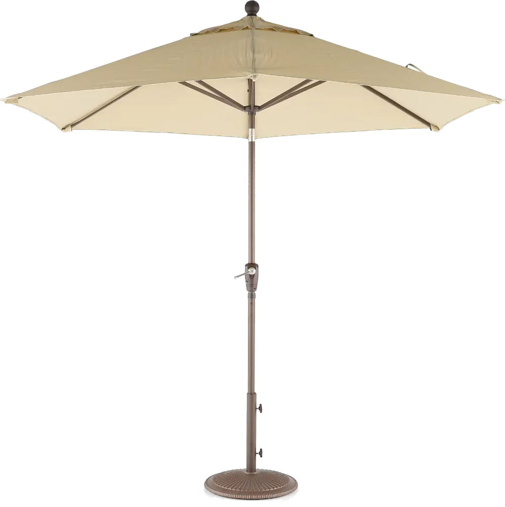 Tweed Light Brown 9' Tilt Umbrella-1