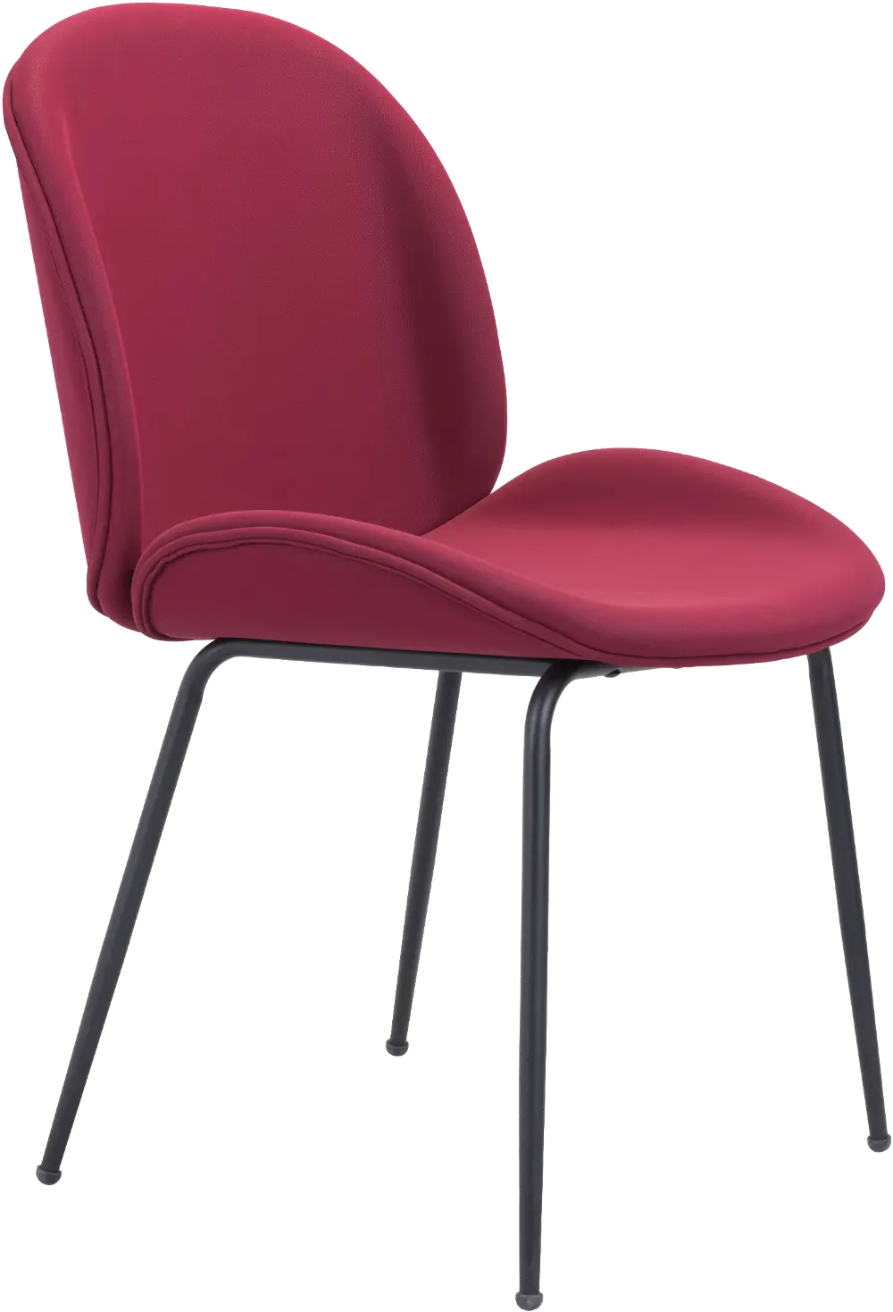 Red Upholstered Dining Room Chair (Set of 2) - Miles-1