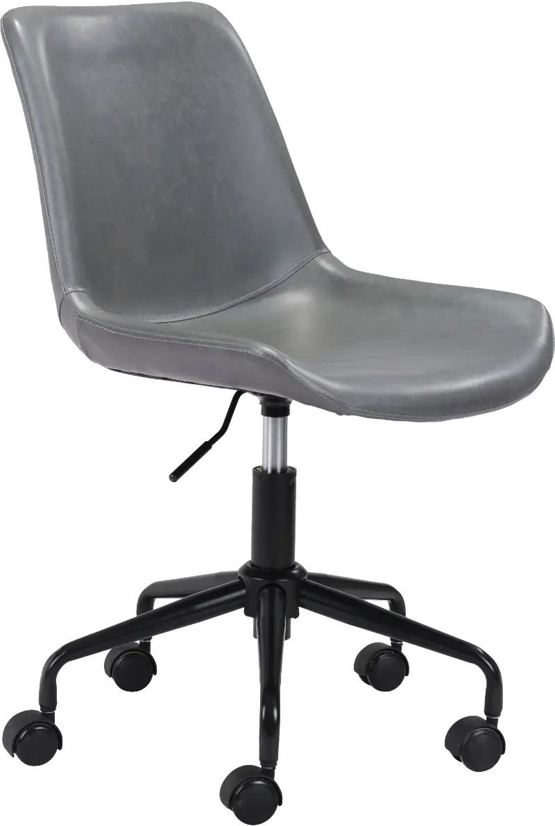 Byron Mid-century Modern Gray Office Chair