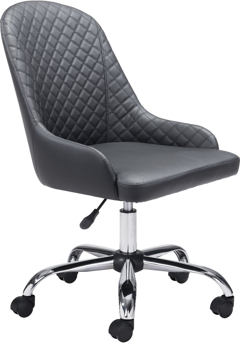 Black Armless Office Chair Space Rc, Armless Desk Chairs