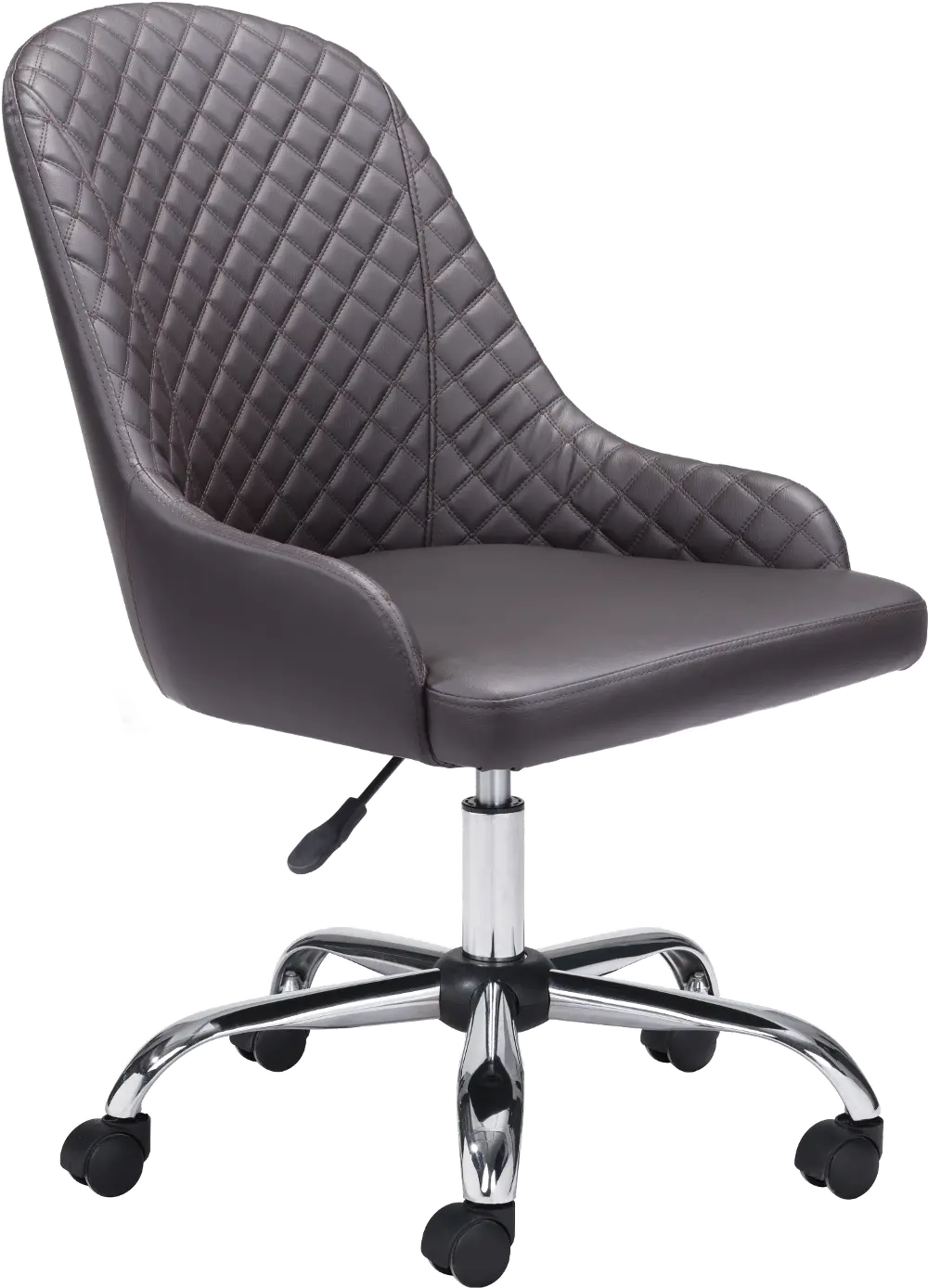 Brown Armless Office Chair - Space-1