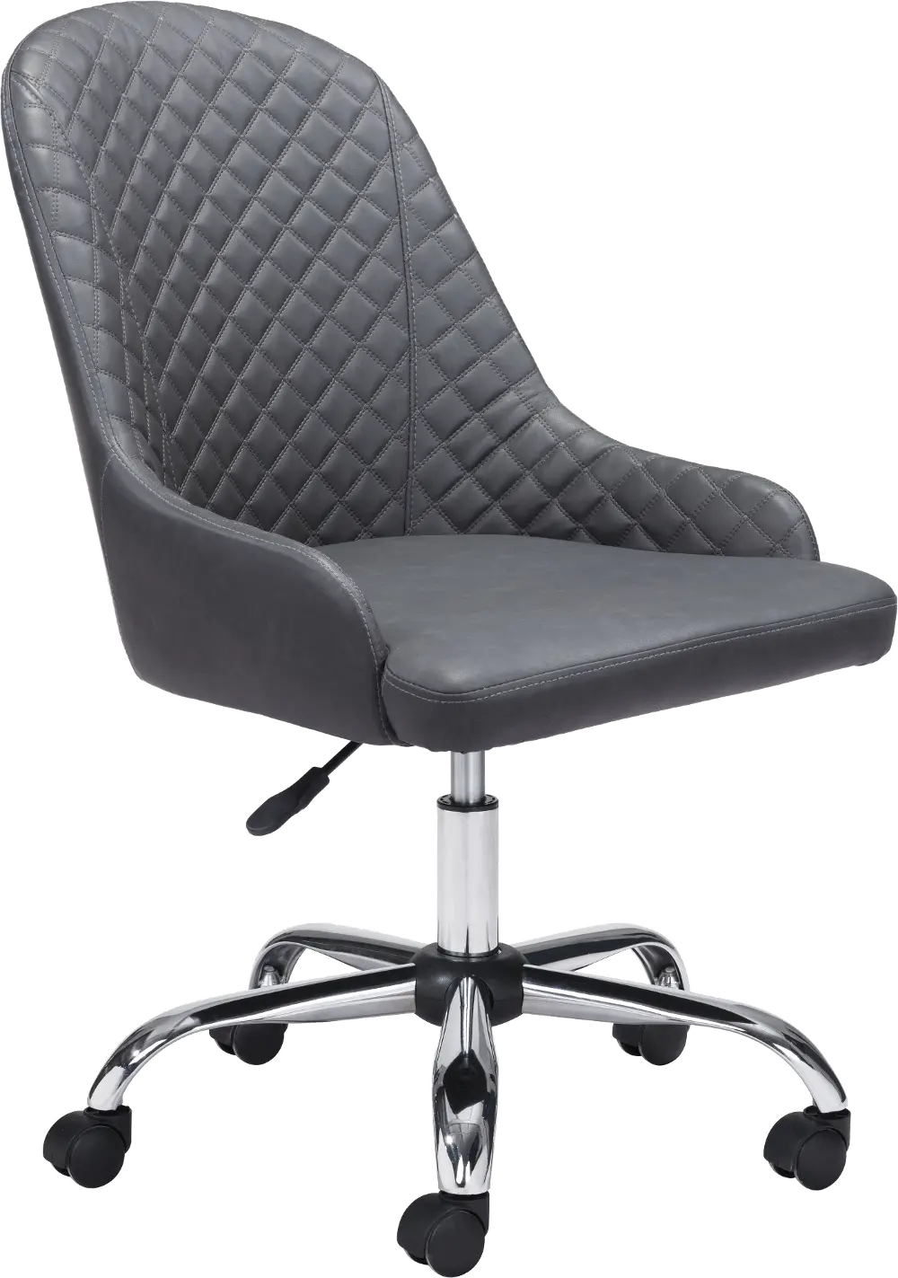 Brown Armless Office Chair - Space-1