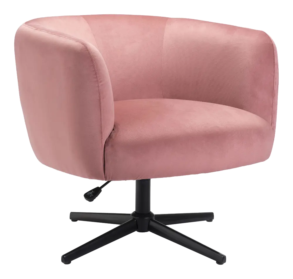 Pink Velvet Accent Chair - Elia-1