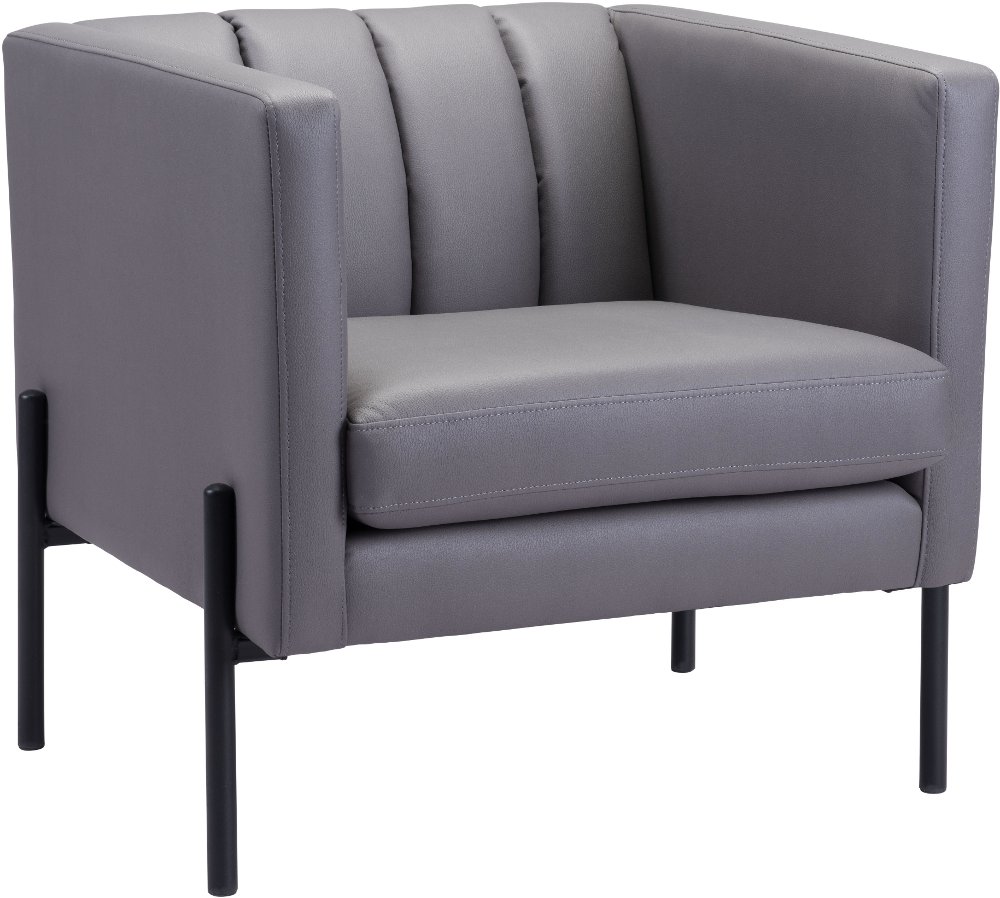 Mid Century Modern Gray Accent Chair - Jess