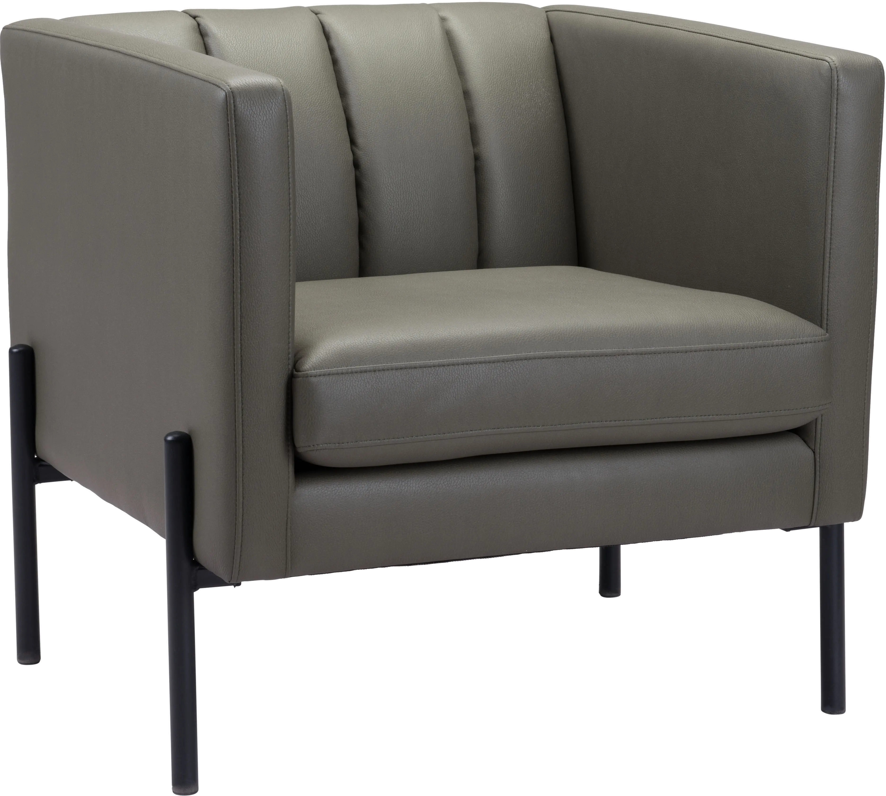 Mid Century Modern Green Accent Chair - Jess