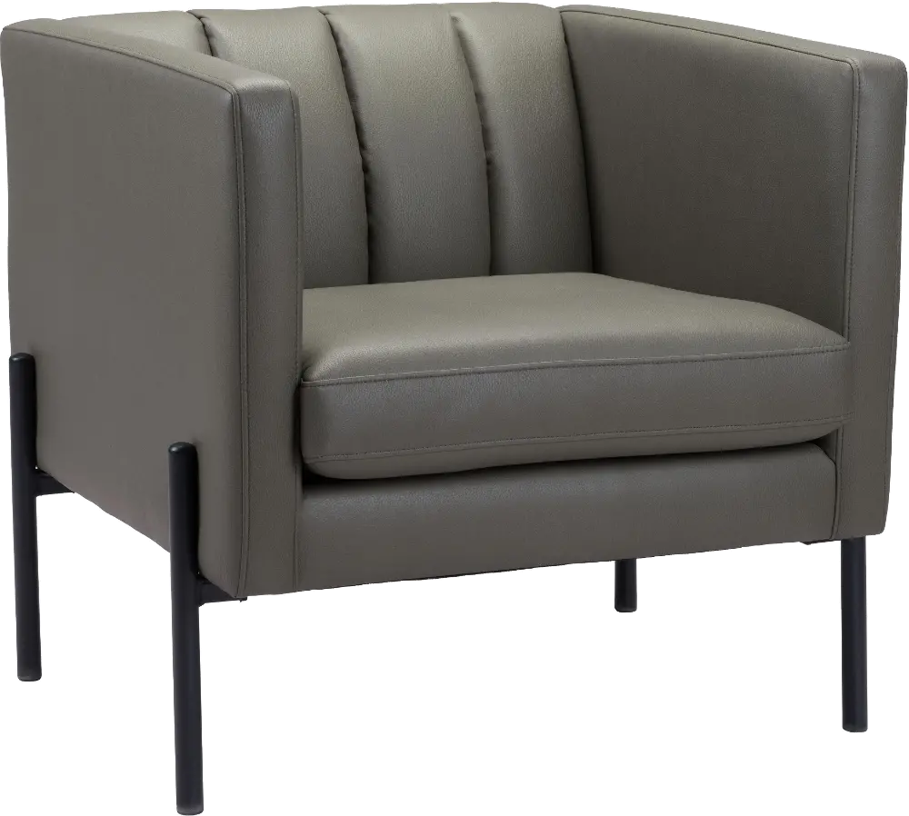 Mid Century Modern Green Accent Chair - Jess-1