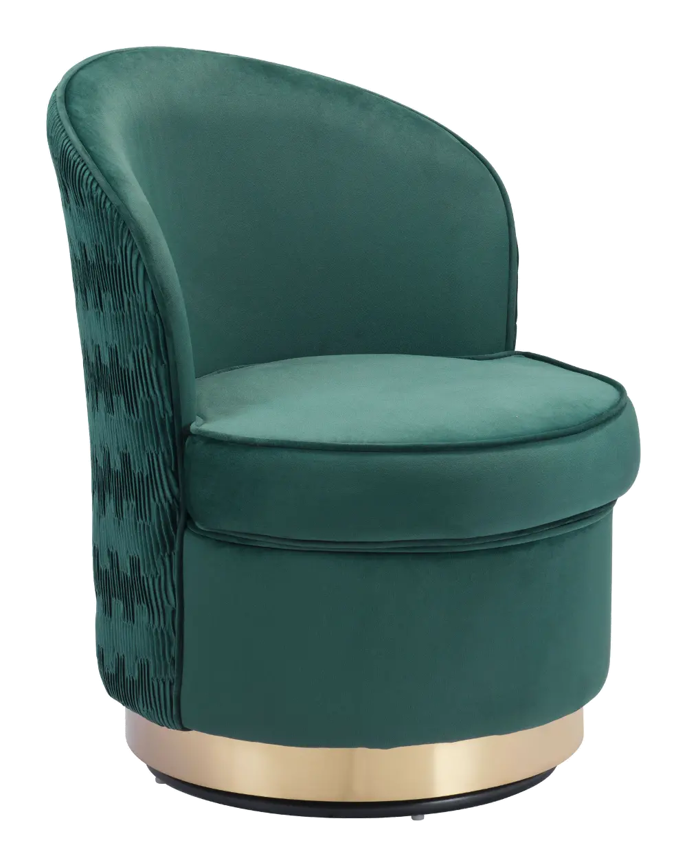 Modern Green Swivel Accent Chair - Zelda-1