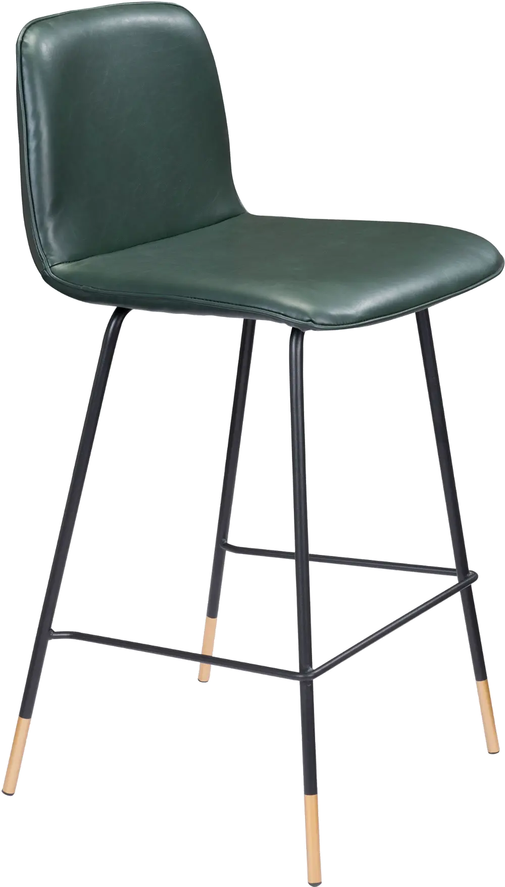 Green Upholstered Counter Height Stool - Var-1