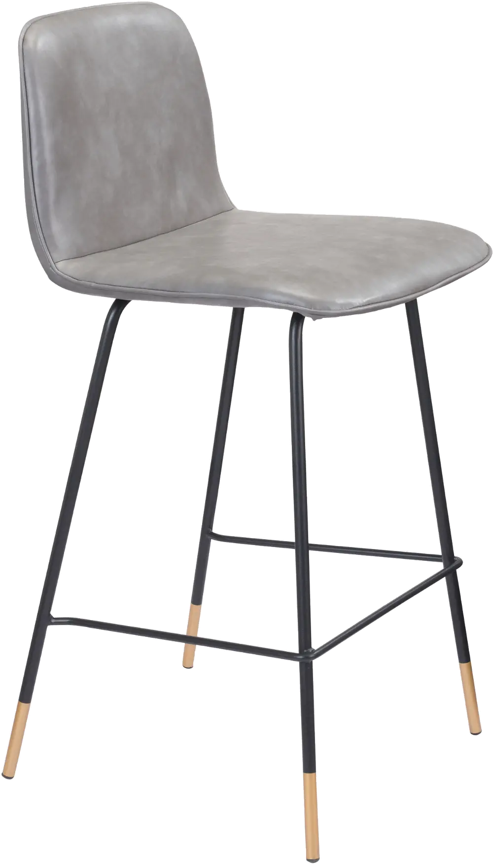 Gray Upholstered Counter Height Stool - Var-1