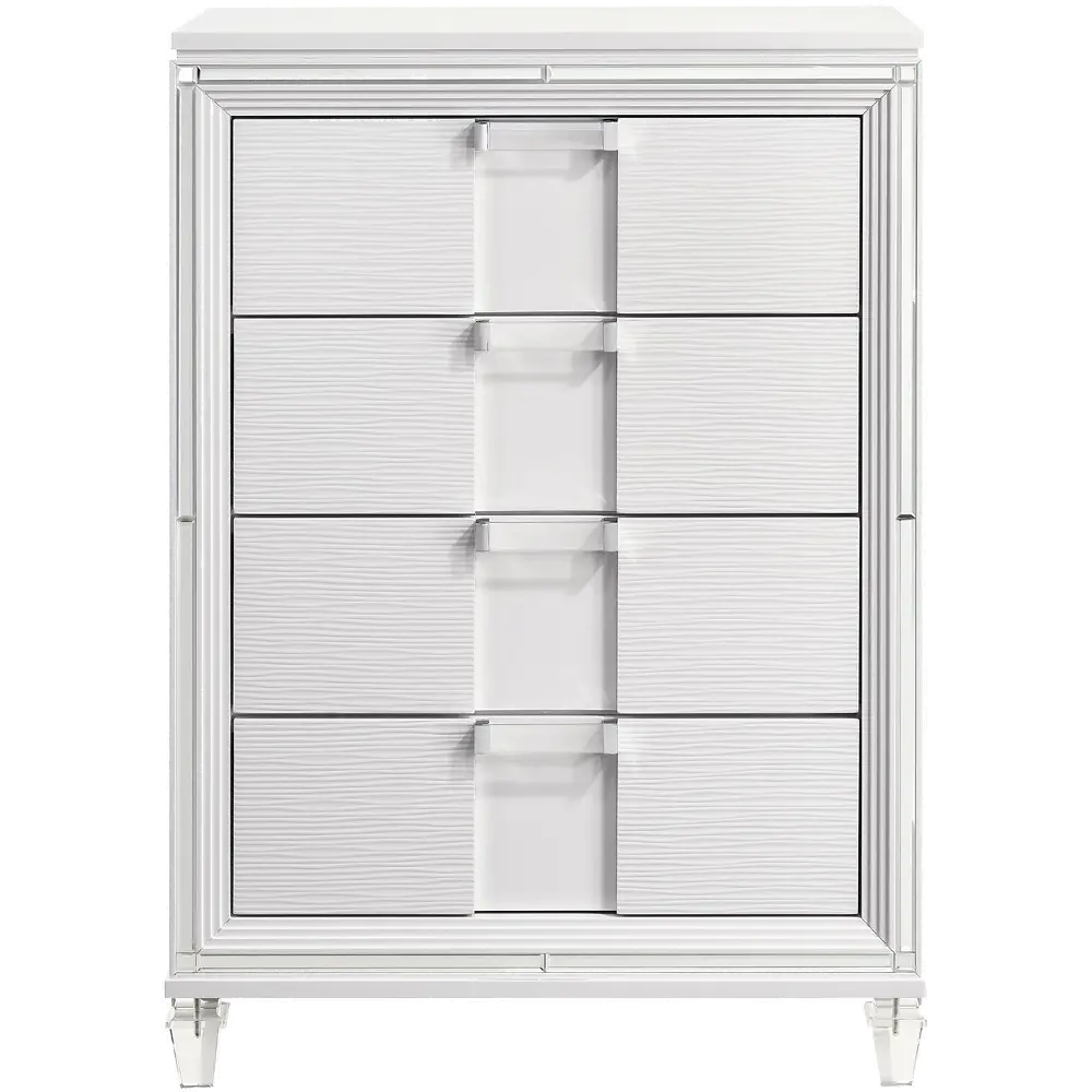 Posh White Youth Chest of Drawers-1