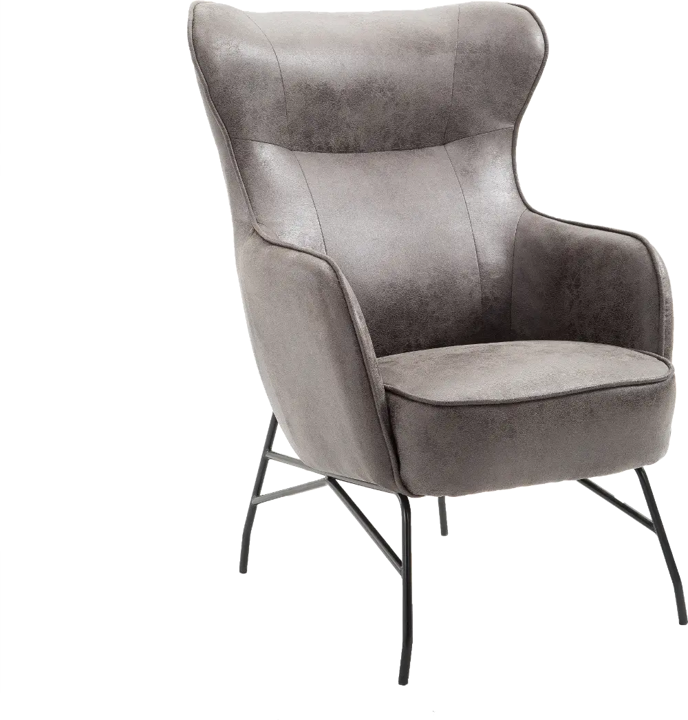 Franky Charcoal Gray Accent Chair-1