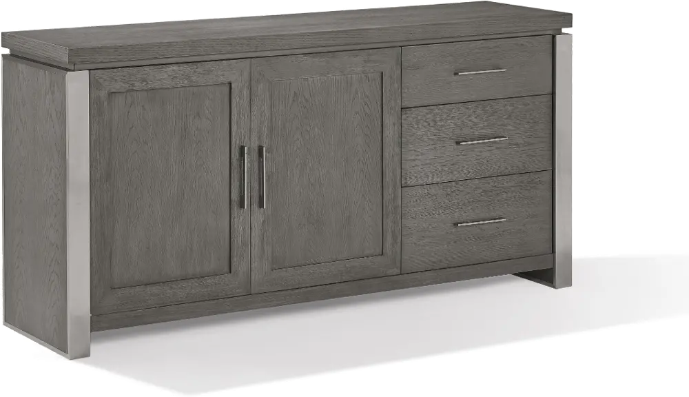 Modern Gray Dining Room Sideboard - Plata-1