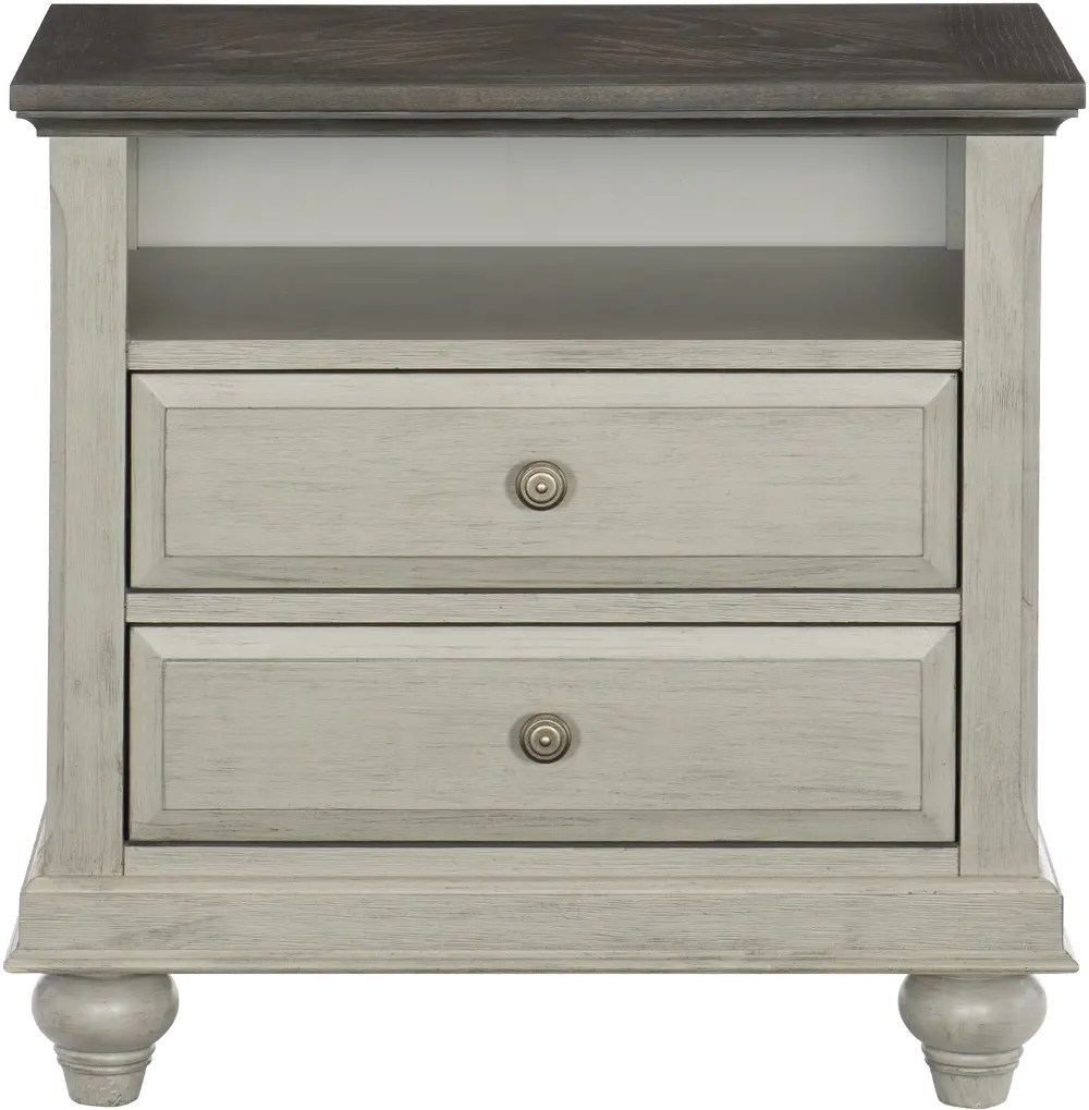 Mystic Hills Light Gray Nightstand-1