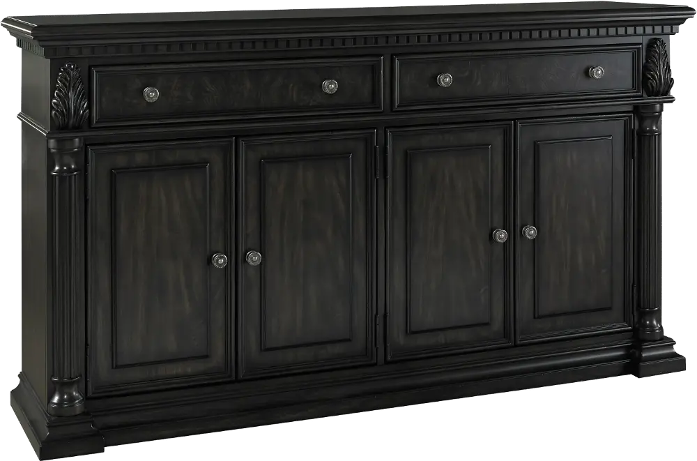 Traditional Dark Brown Dining Room Sideboard - Timeless-1