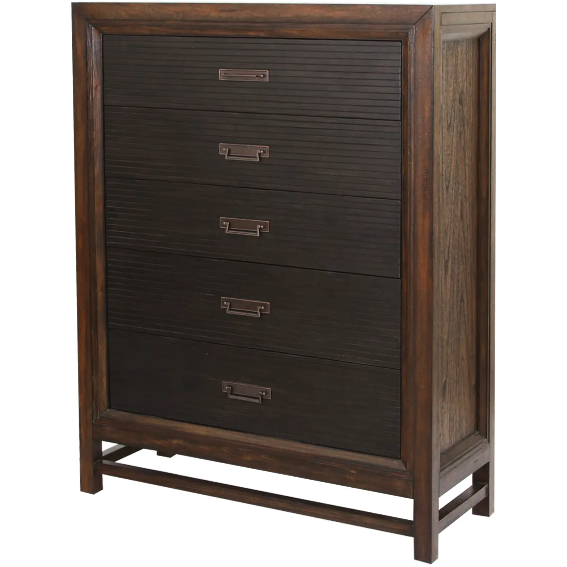 Branson Brown and Black Chest of Drawers-1