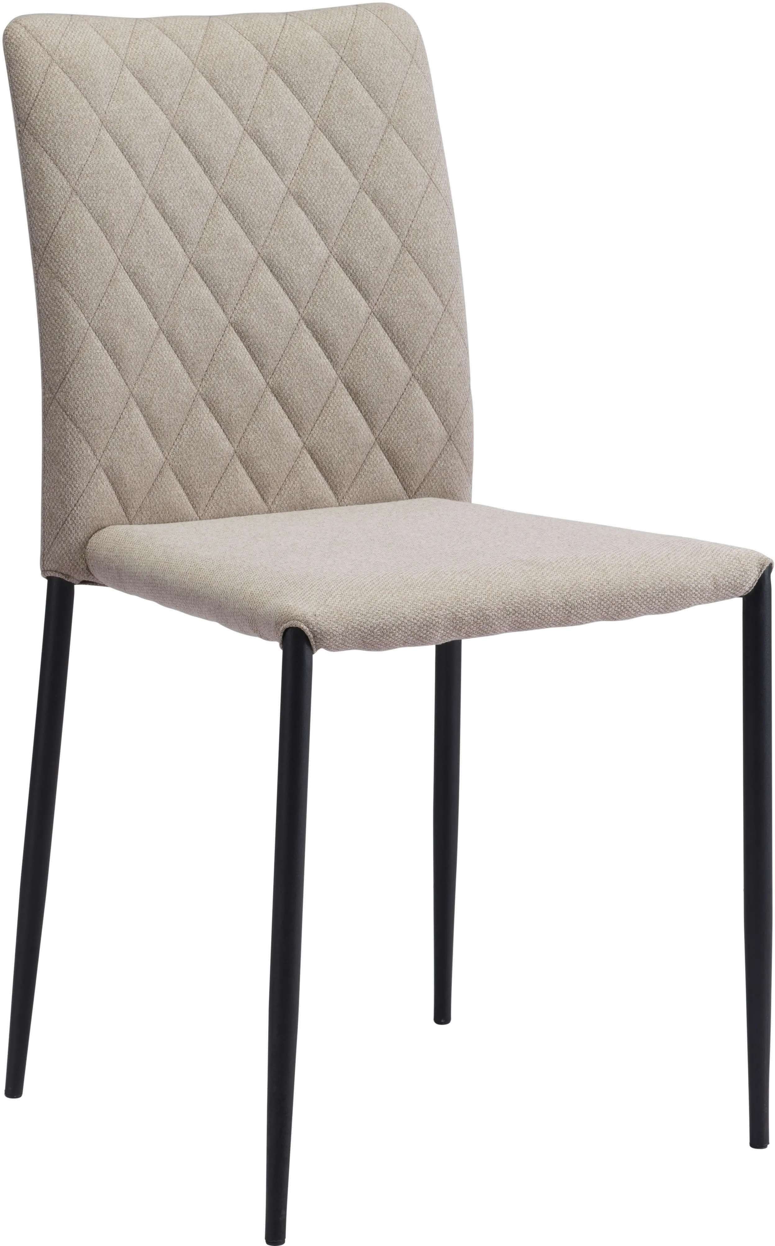 Photos - Chair Zuo Modern Harve Beige Upholstered Dining Room   101900(Set of 2)