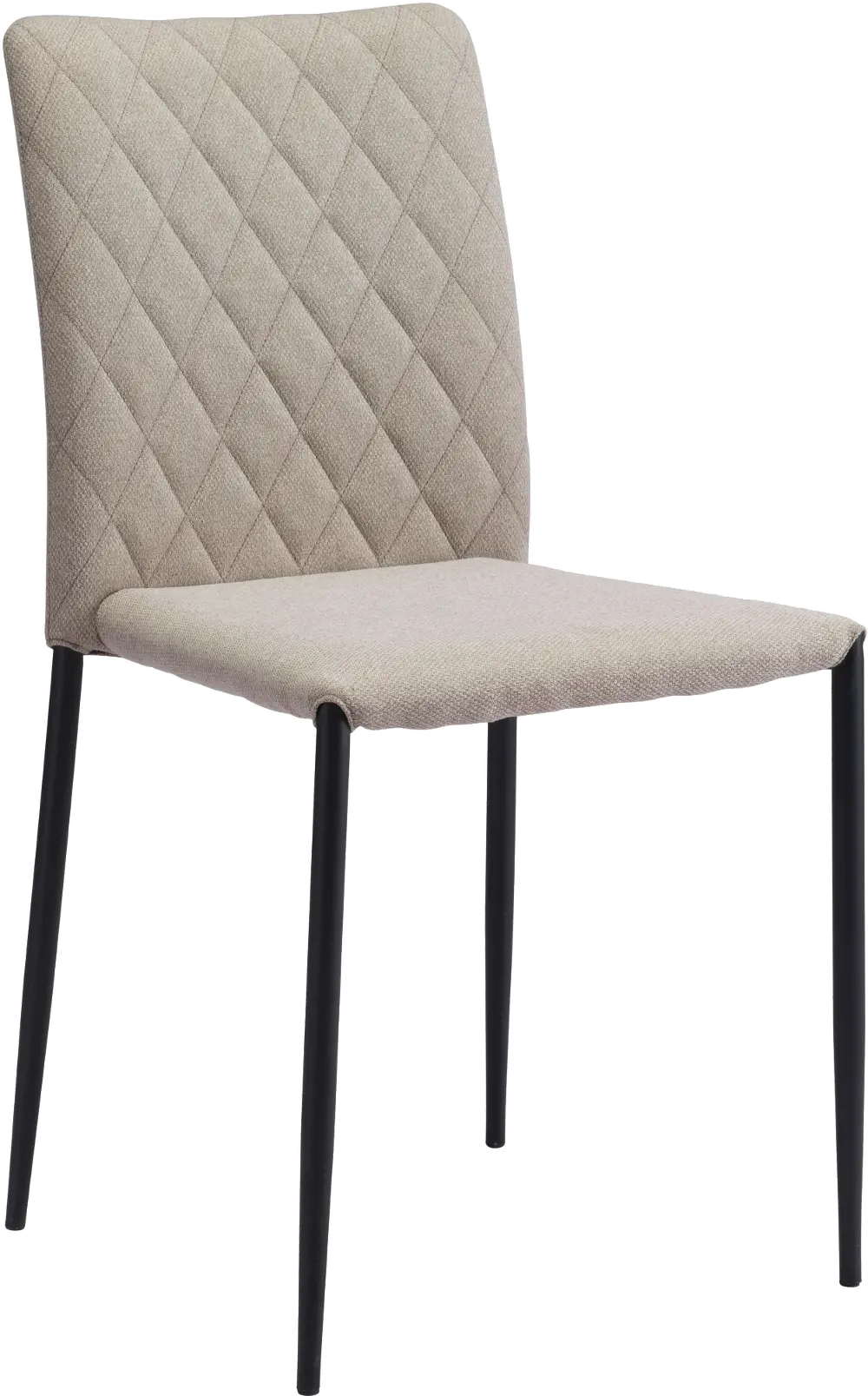 Harve Beige Upholstered Dining Room Chair (Set of 2)-1