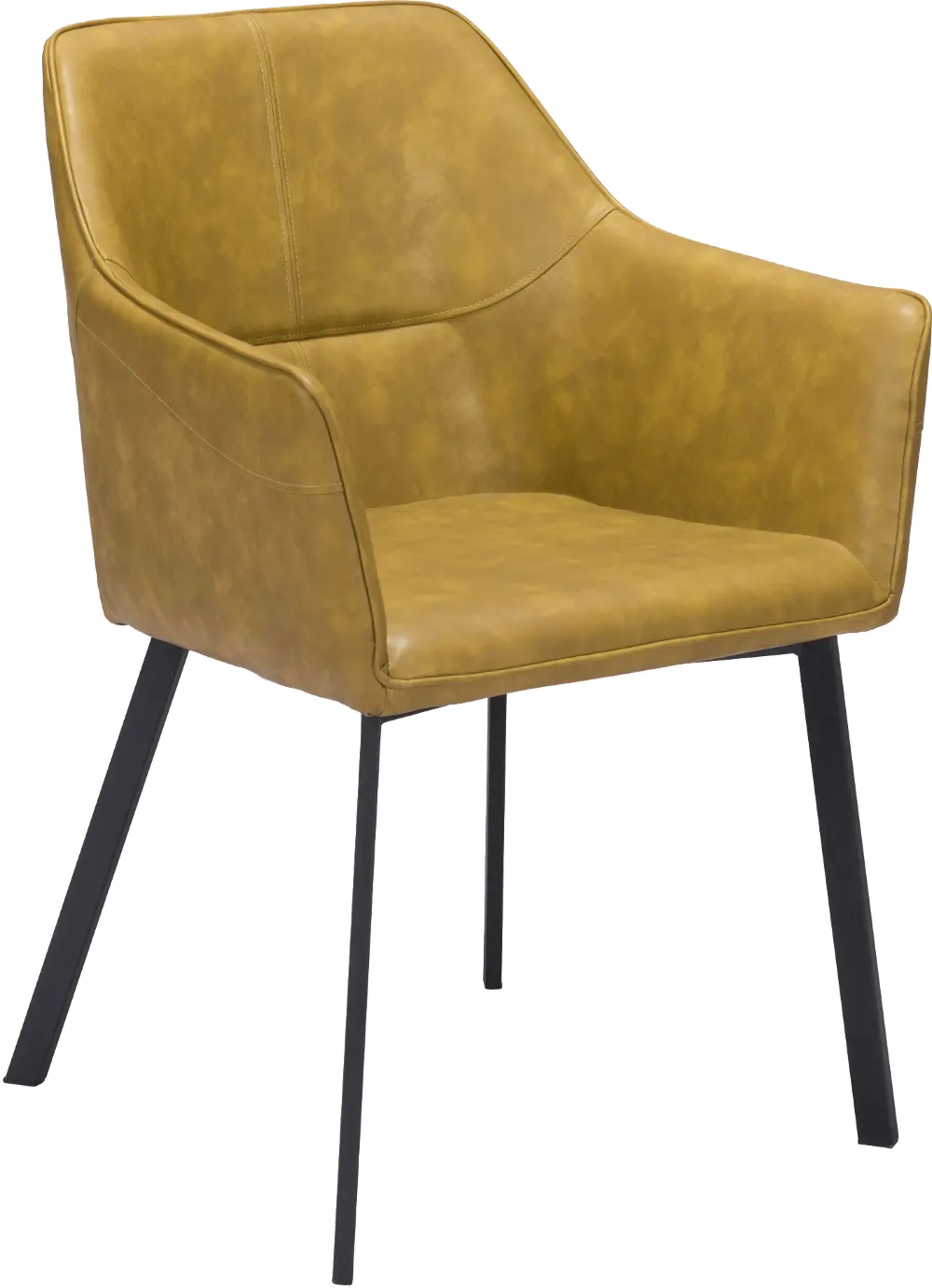 Loiret Yellow Upholstered Dining Chair, Set of 2-1