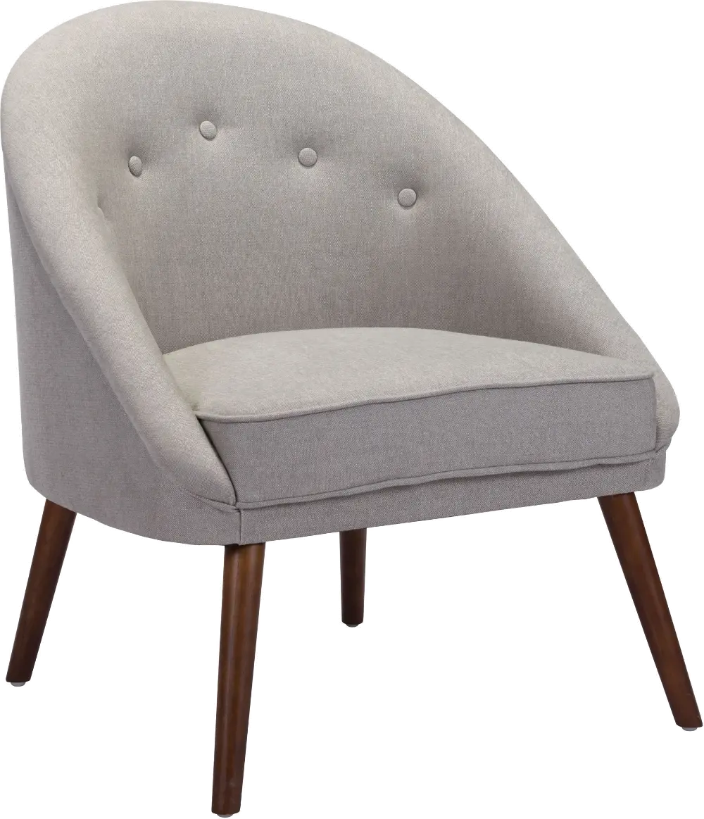 Cruise Mid Century Modern Gray Accent Chair-1