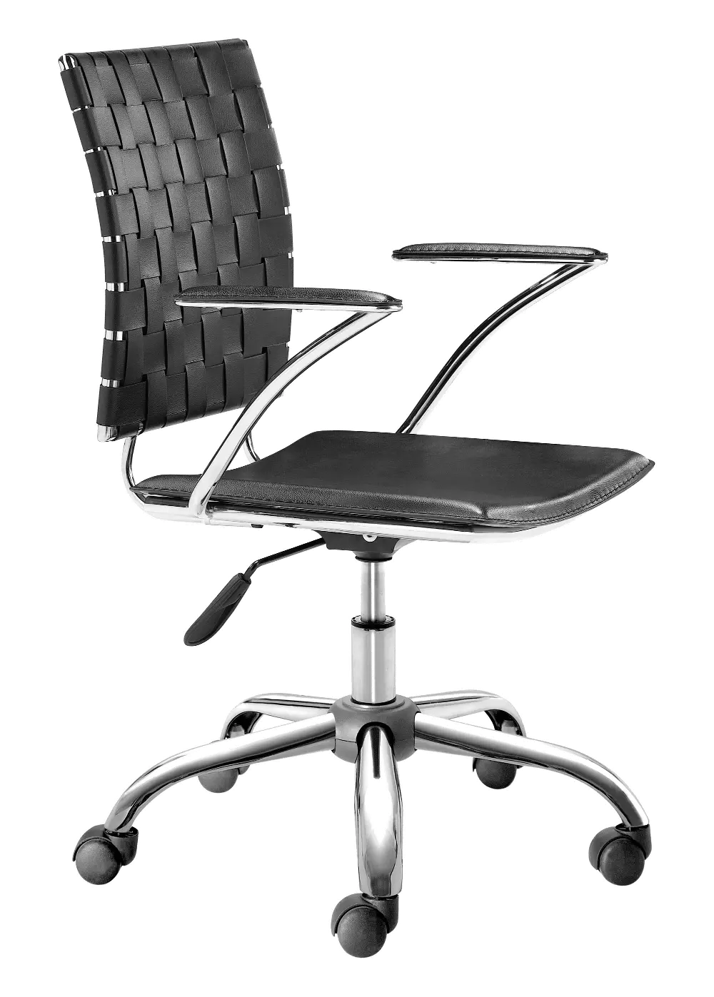 Criss Cross Black Office Chair-1