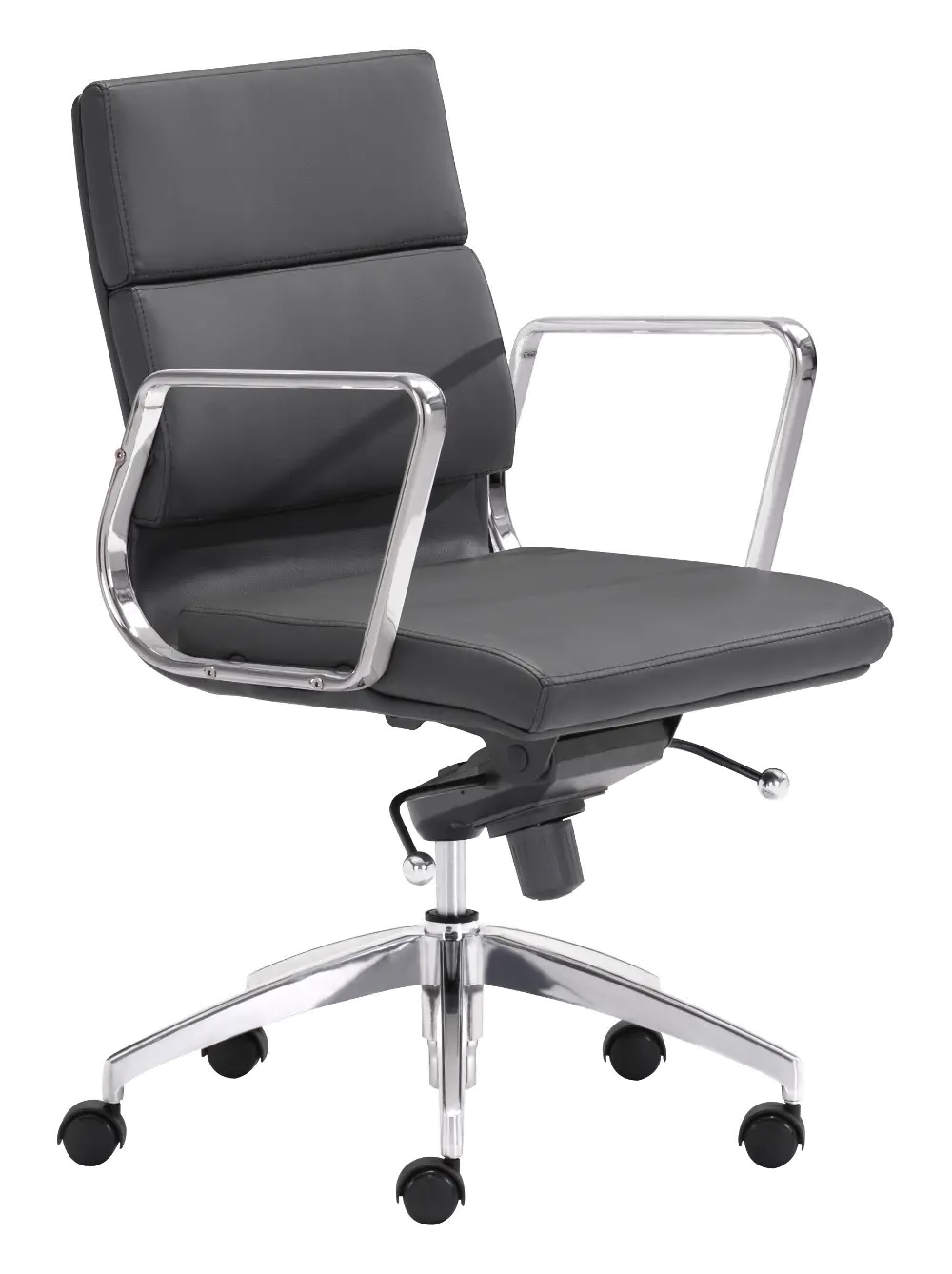 Black Low Back Office Chair - Engineer-1
