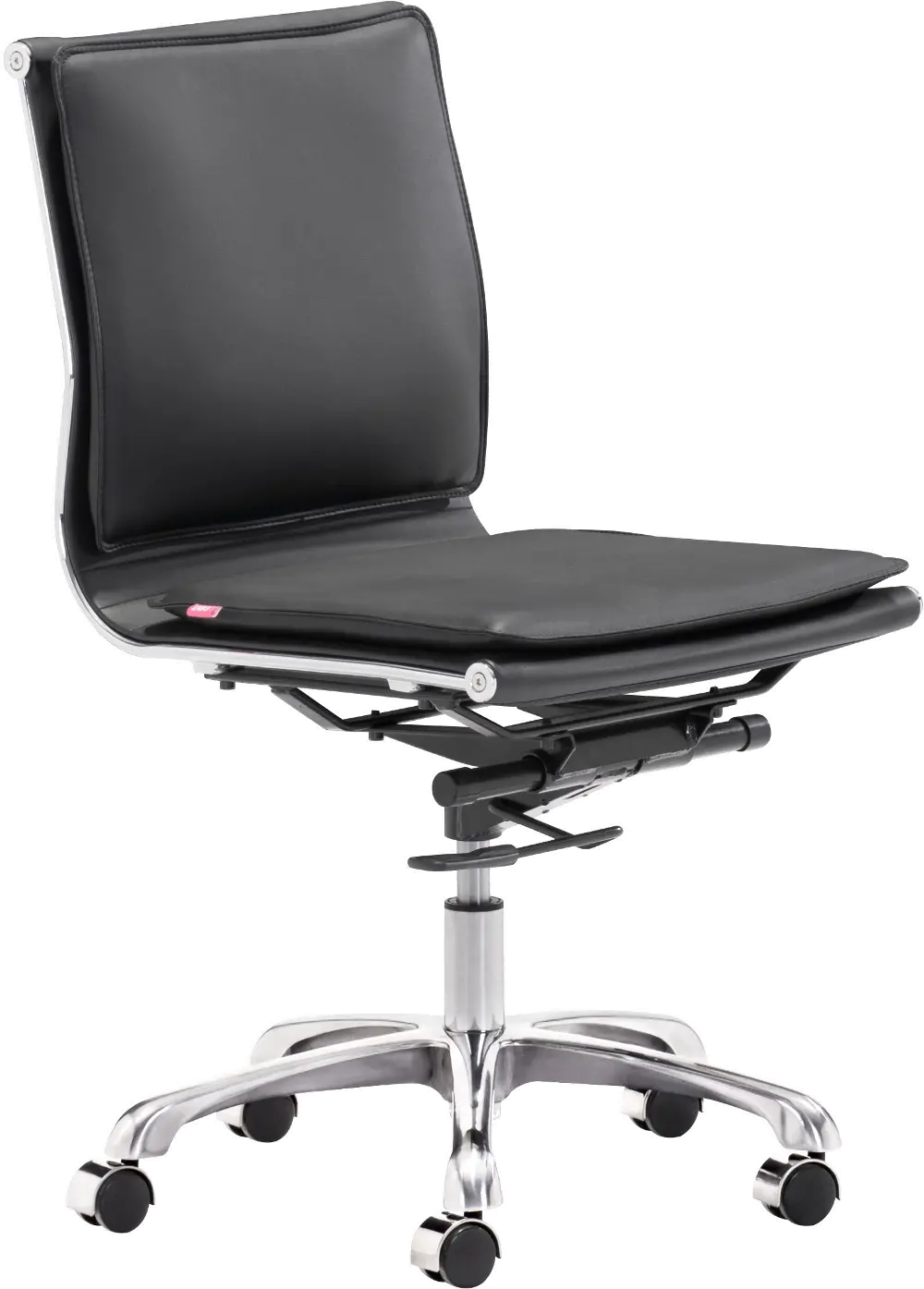 Black Armless Office Chair - Lider Plus-1