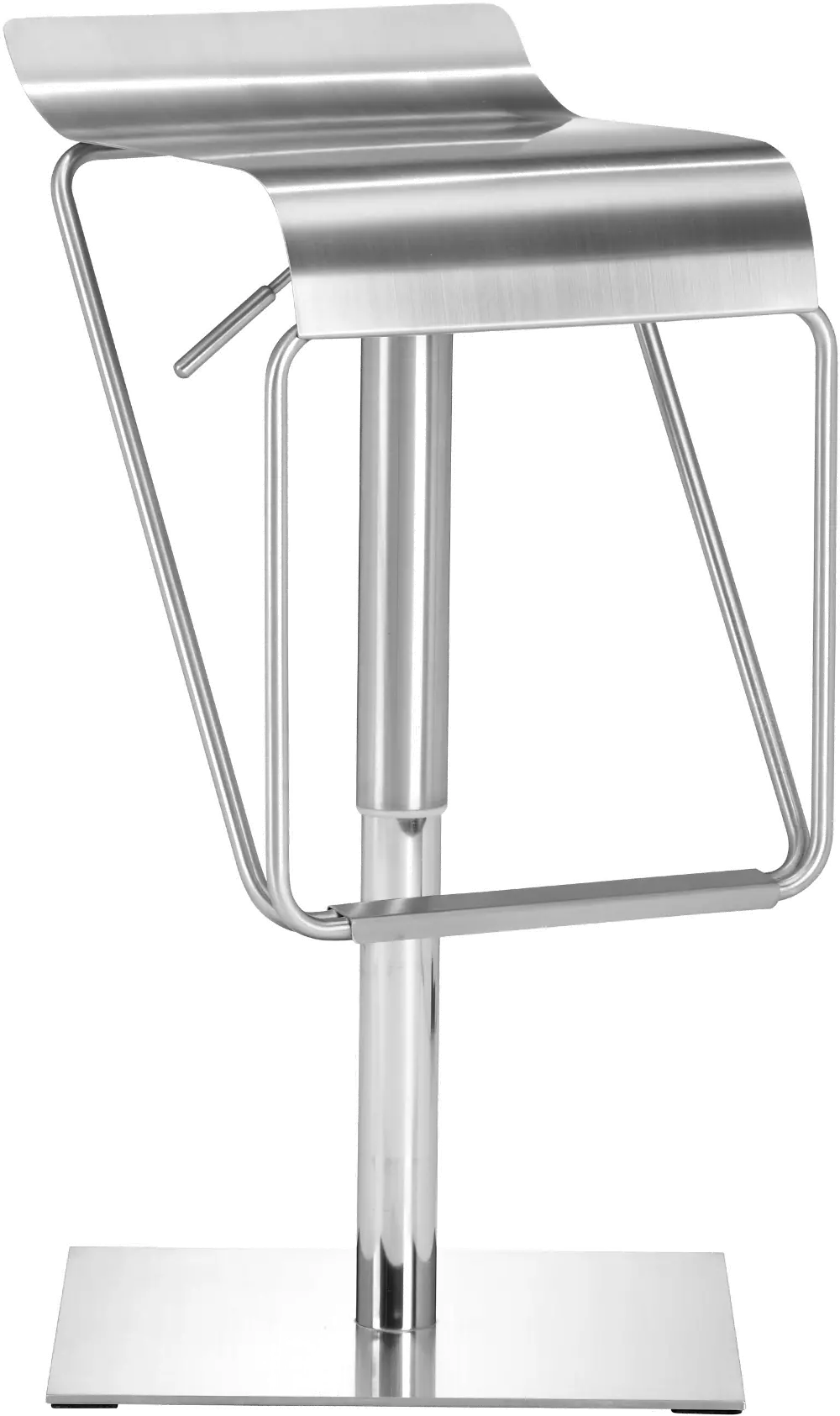 Modern Stainless Steel Adjustable Bar Stool - Dazzer-1