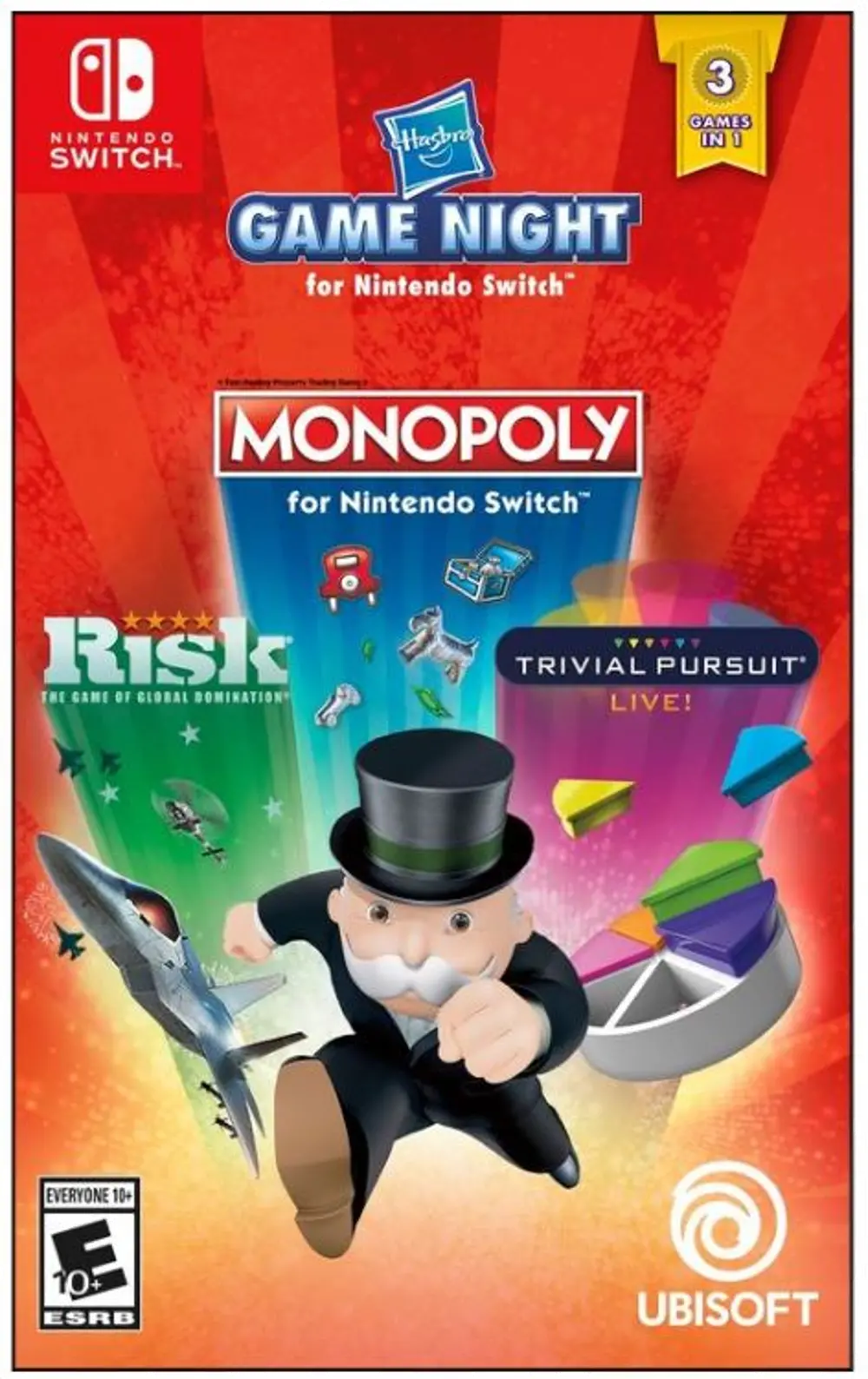 SWI UBI 03744 Game Night (Monopoly, Risk, Trivial Pursuit) - Nintendo Switch-1