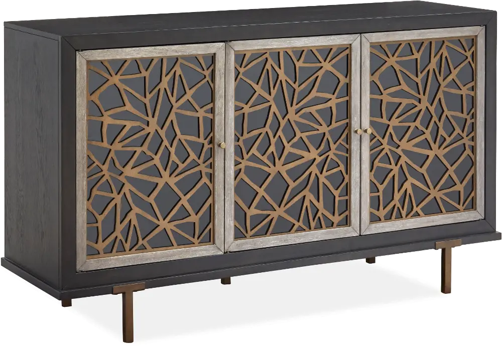 Ryker Black and Gray Dining Room Sideboard-1