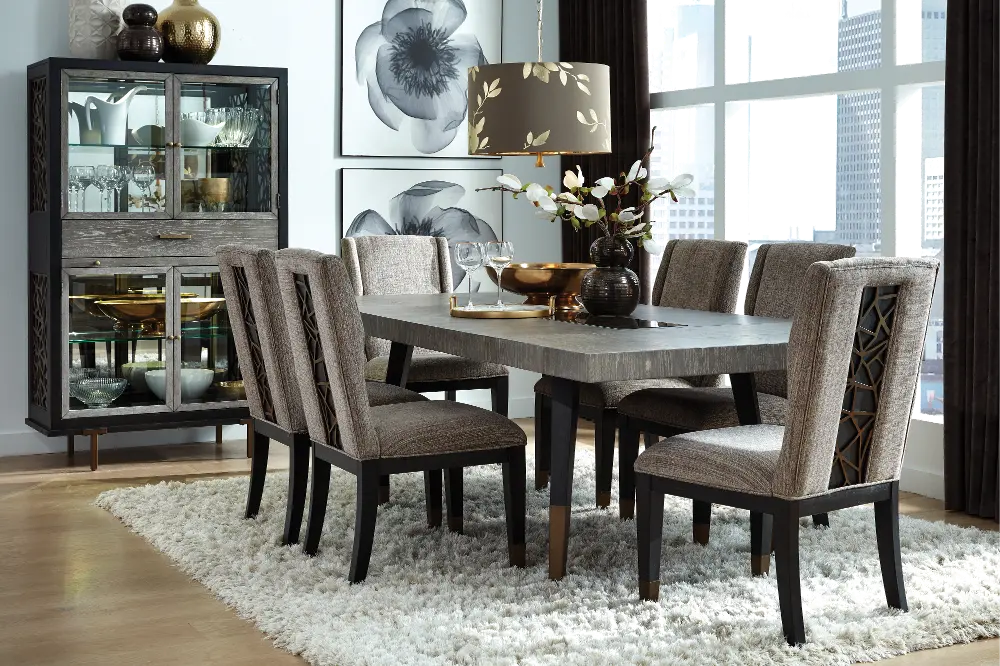 Ryker Black and Gray 5 Piece Dining Room Set-1