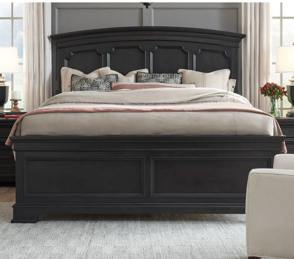 Townsend Dark Gray Queen Bed-1