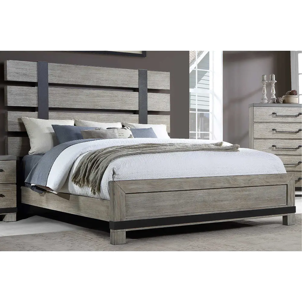 Perry Gray King Bed-1