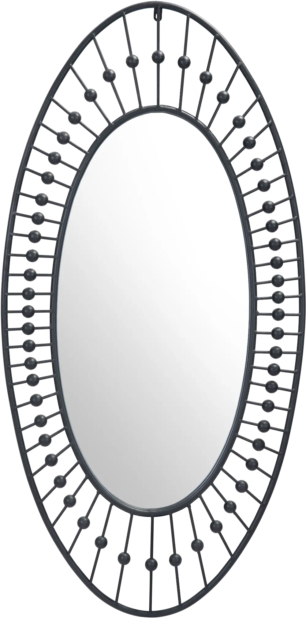 Black Oval Shaped Mirror - Cusp-1