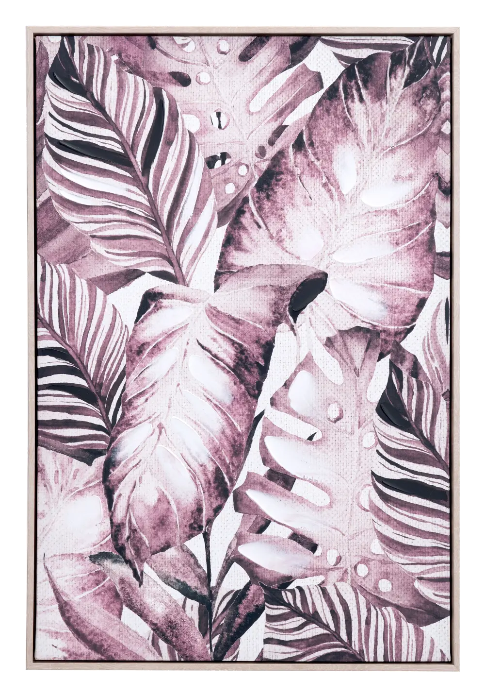 Multi Color Tropical Palm Canvas Sepia Wall Art-1