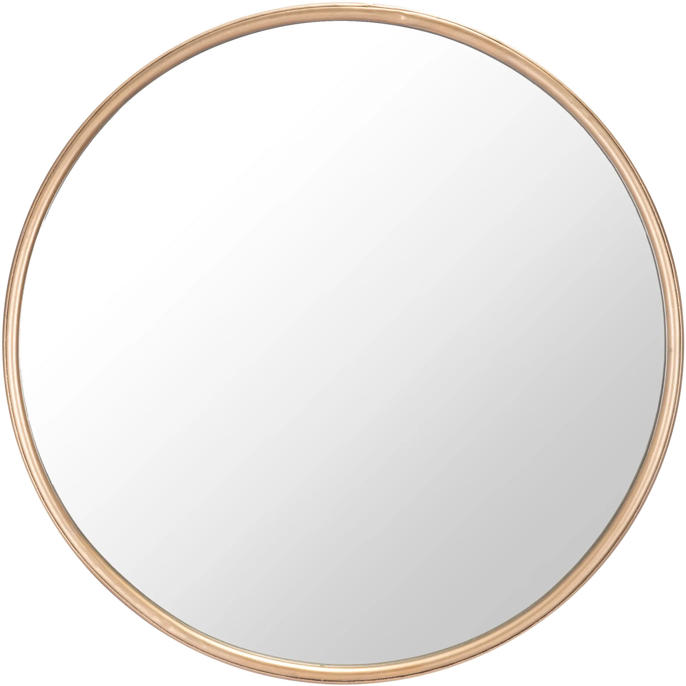 A10986 Large Round 16 Inch Gold Mirror - Ogee sku A10986