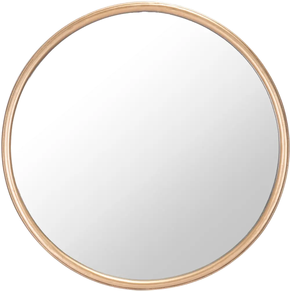 Small Round 12 Inch Gold Mirror - Ogee-1