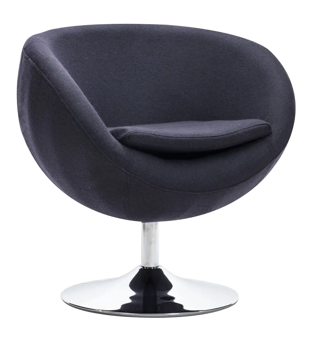 Modern Steel Gray Occasional Chair - Lund-1