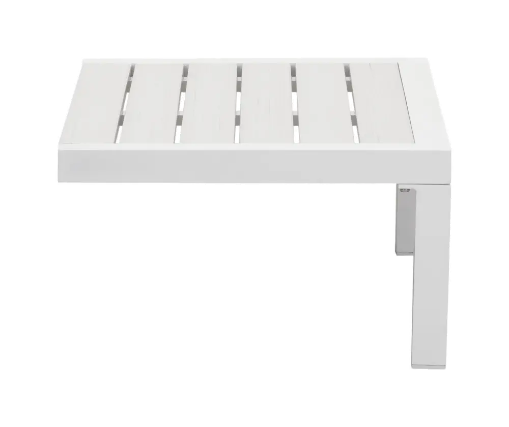 White Patio Side Table - Santorini-1