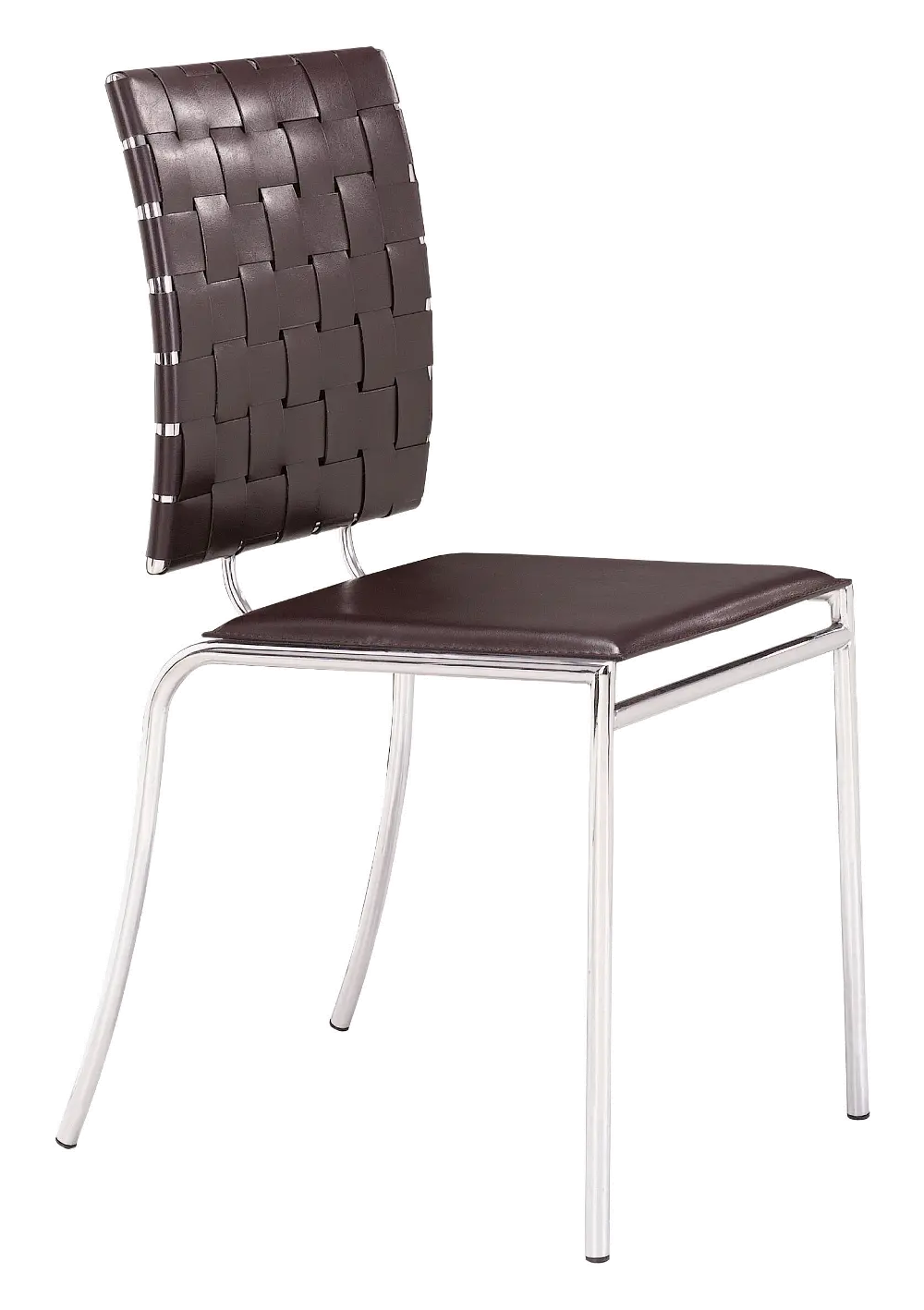 Dark Brown Dining Room Chair (Set of 4) - Criss Cross-1