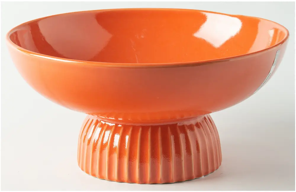 Transitional Orange Footed Bowl-1