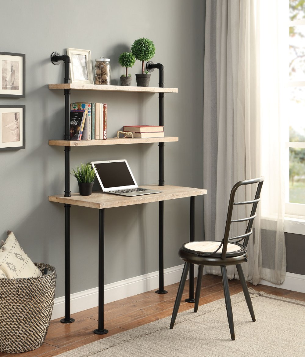 Industrial Bookcase and Desk - Philip