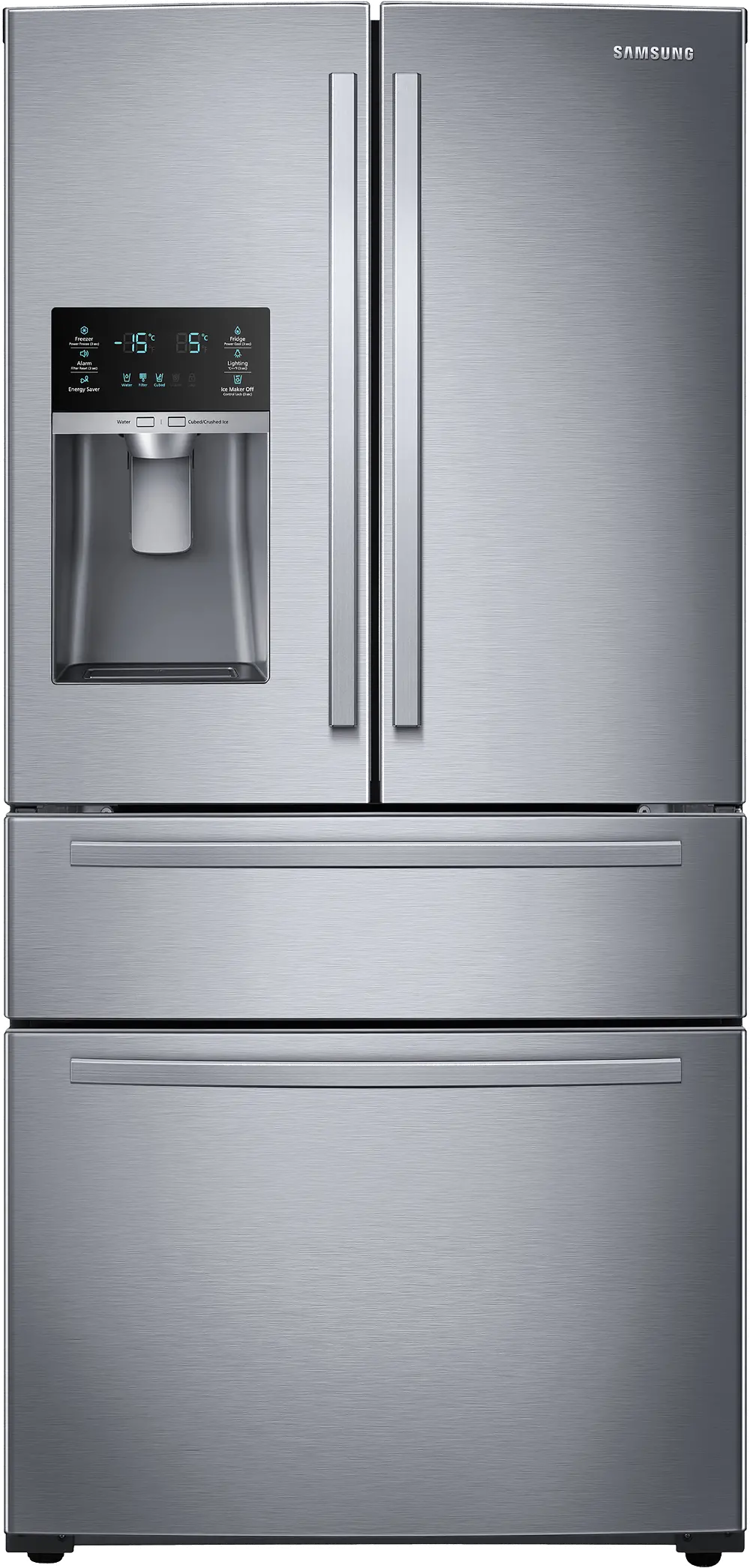 RF25HMIDBSR Samsung 24.73 cu ft 4 Door Refrigerator - 33 W Stainless Steel-1