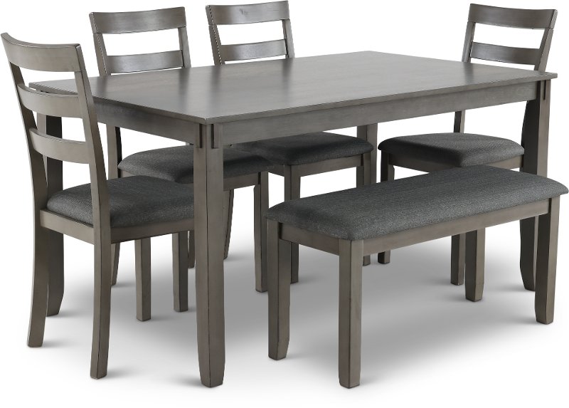 Bridson Contemporary 6 Piece Dining, Contemporary Dining Room Sets For 6 Year Olds
