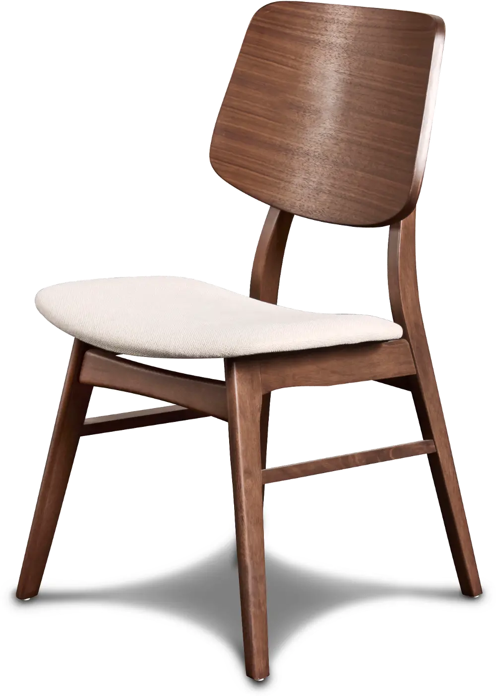 Mid Century Dark Walnut Dining Room Chair - Ollie-1
