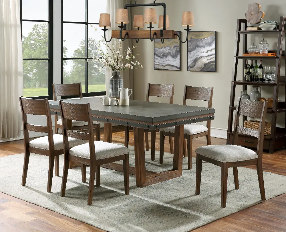 Forge Rustic Brown 5 Piece Dining Room Set-1