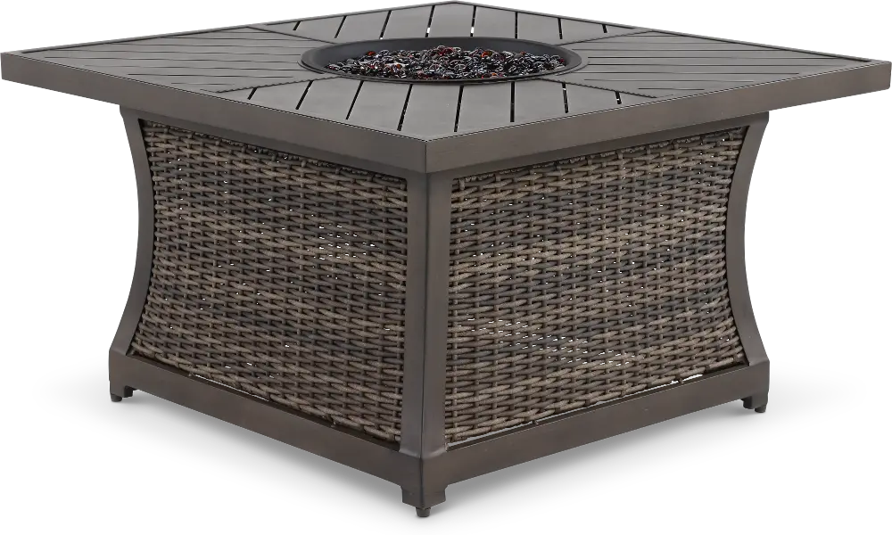 ARX1400P01/2PCFRPT Trenton Wicker Slat Top Fire Pit-1