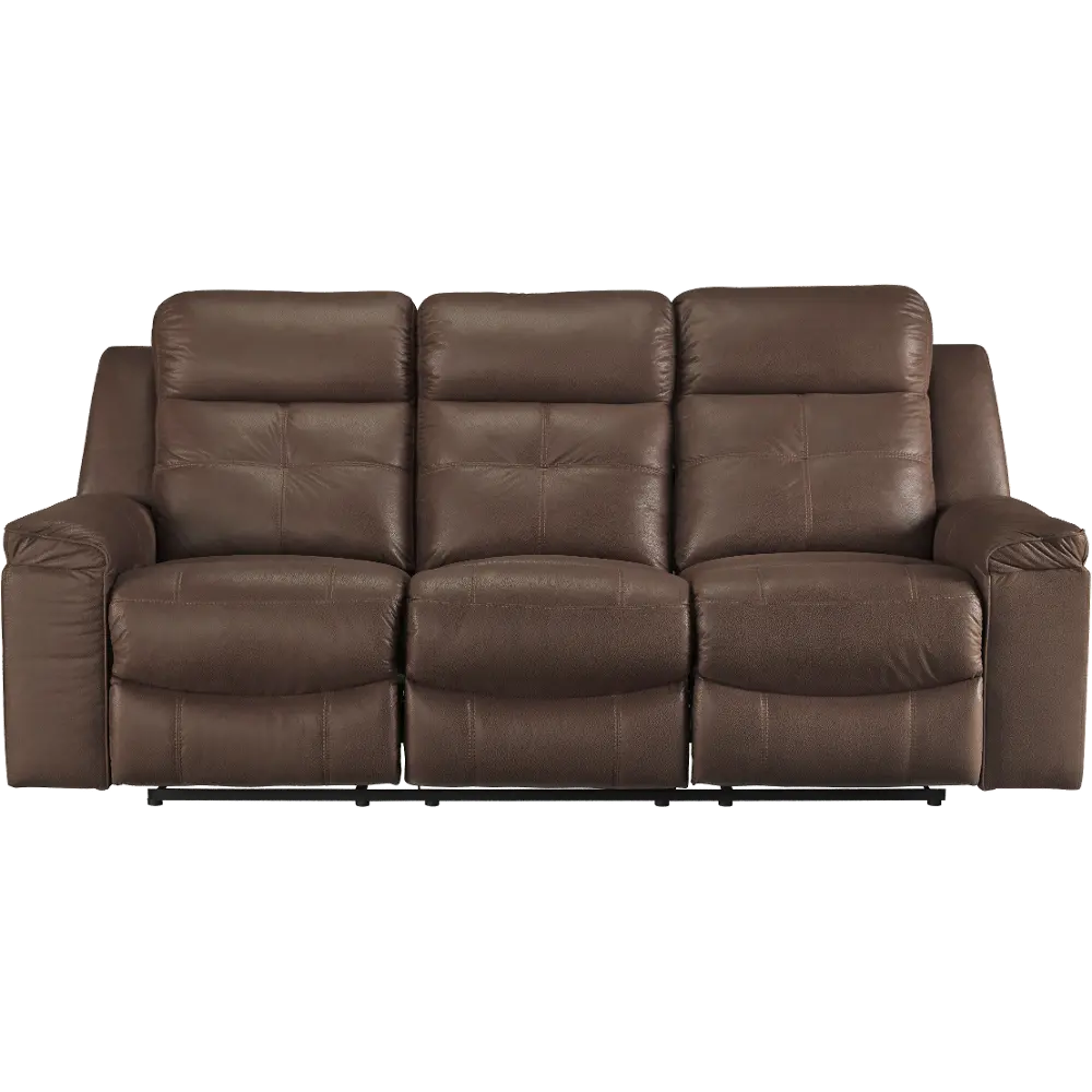 Jesolo Contemporary Coffee Brown Reclining Sofa-1