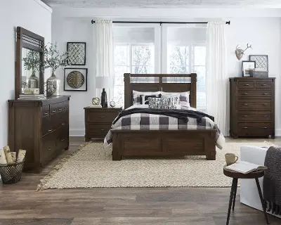 white and brown bedroom furniture