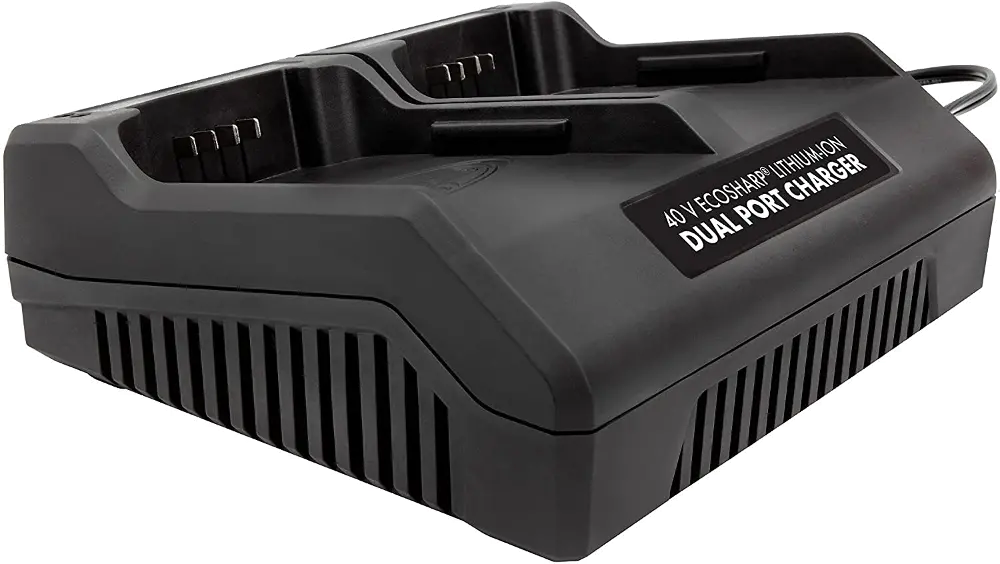 ICHRG40-DPC/DUALPORT Snow Joe EcoSharp Lithium-Ion Battery Dual Port Charger - 40 Volt-1