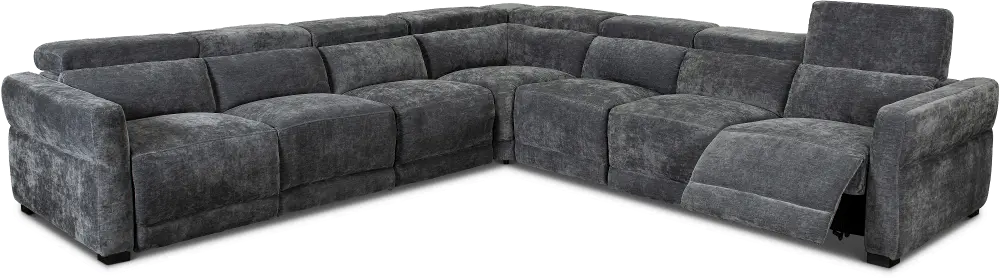 Mystery 5-Piece L-Shaped Power Reclining Sectional-1